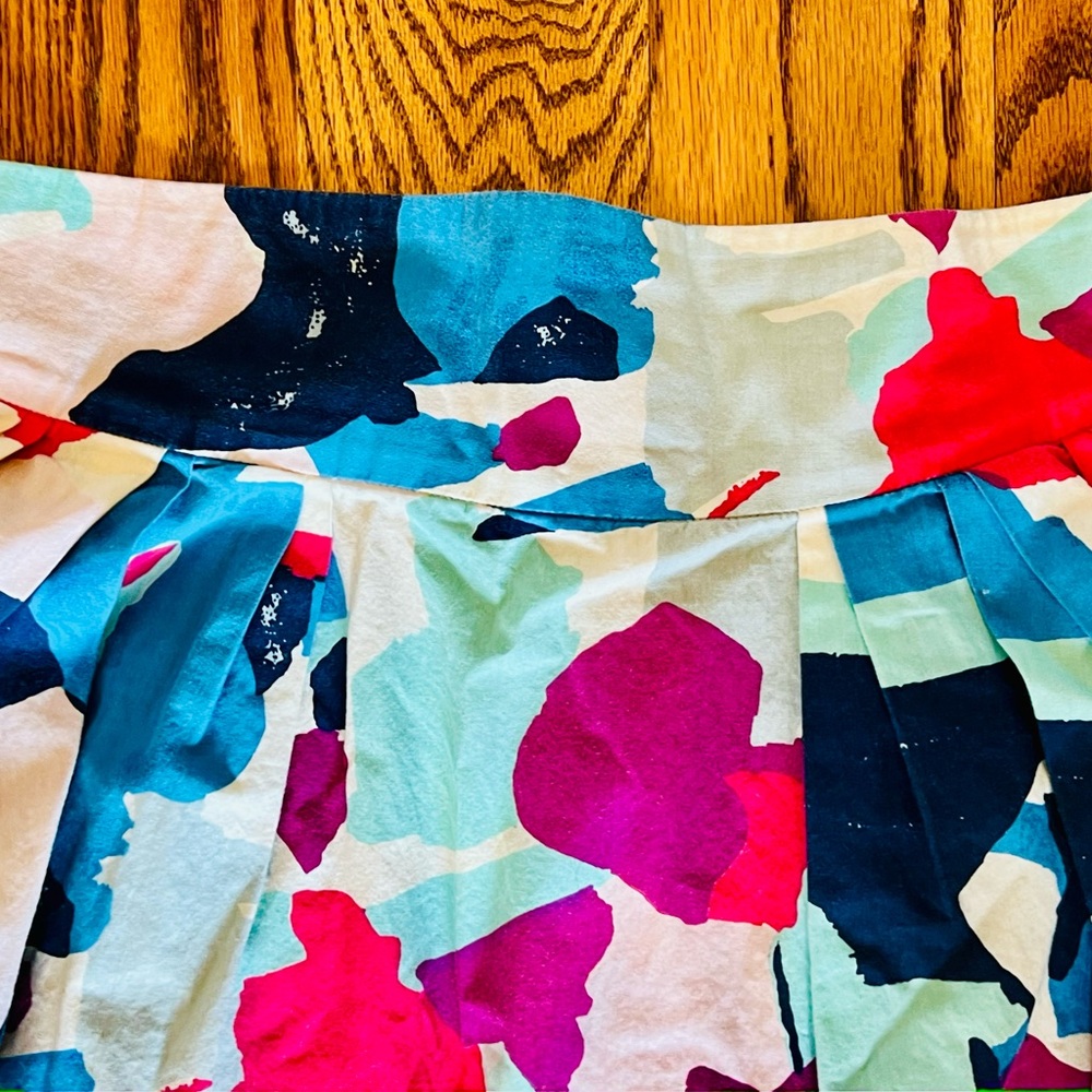 ModCloth Vintage EmilyandFin Floral High Waist Midi Skirt- Size 14 - Picture 9 of 11
